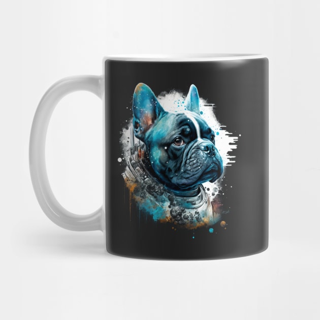 French Bulldog Puppy Frenchy doggy dog by Buff Geeks Art